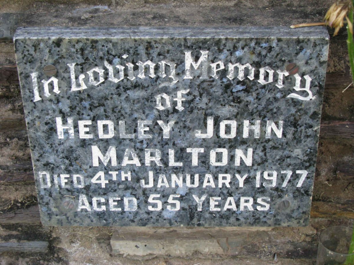 MARLTON Hedley John -1977