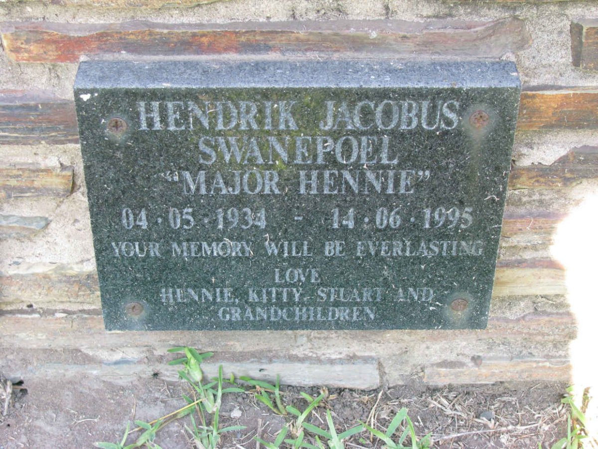 SWANEPOEL Hendrik Jacobus 1934-1995