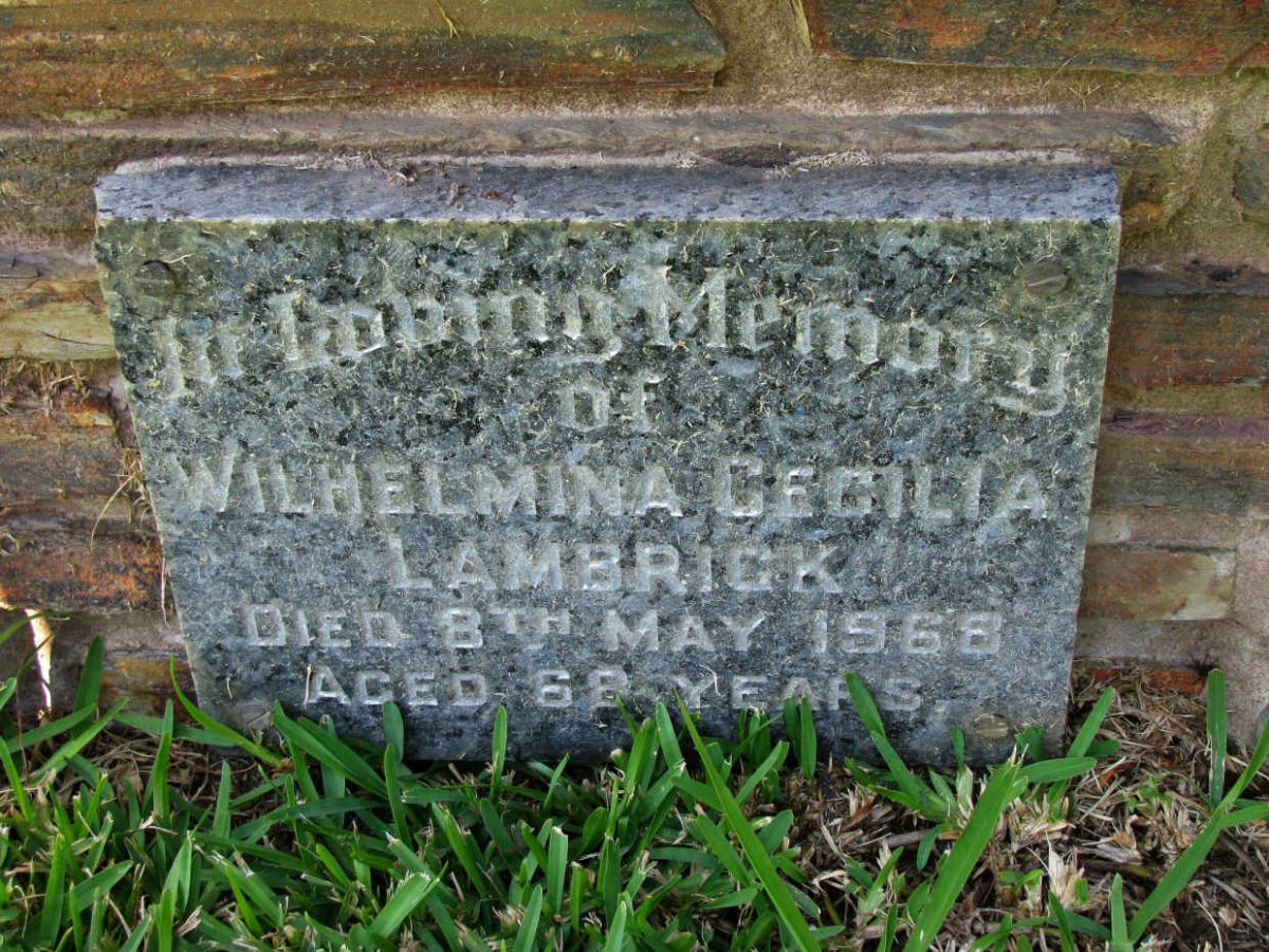 LAMBRICK Wilhelmina Cecila -1968