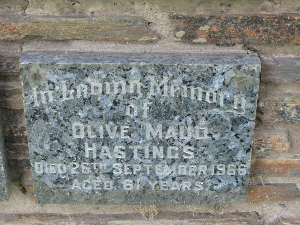 HASTINGS Olive Maud -1966