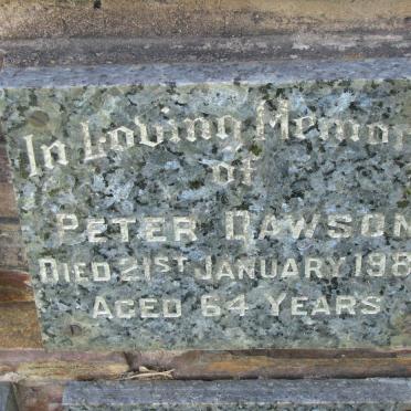 DAWSON Peter -1980