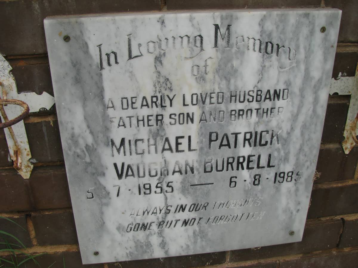 BURRELL Michael Patrick Vaughan 1955-1985