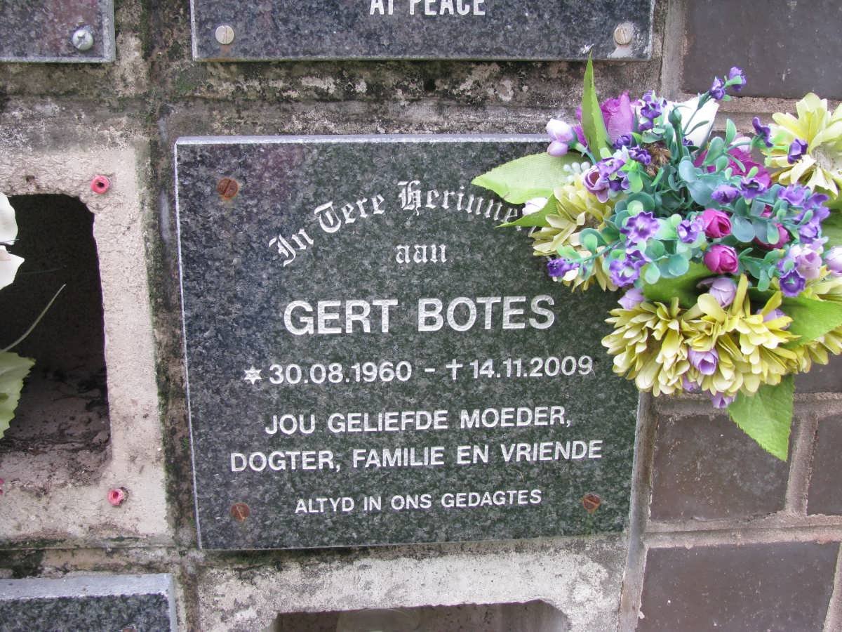 BOTES Gert 1960-2009