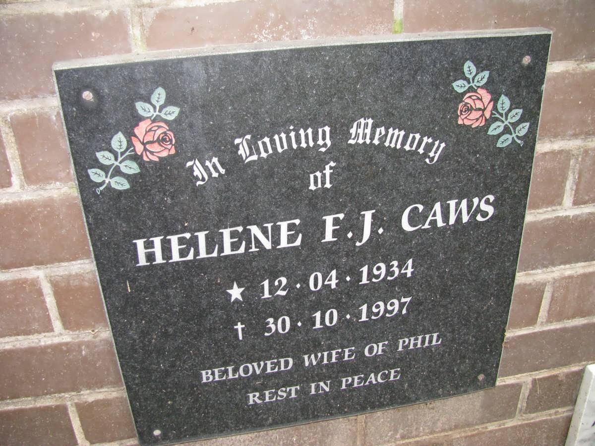 CAWS Helene F.J. 1934-1997