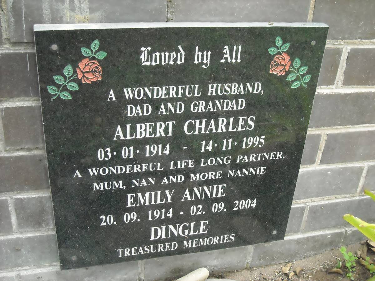 CHARLES Albert 1914-1995 &amp; Enily Annie 1914-1995 :: CHARLES Dingle