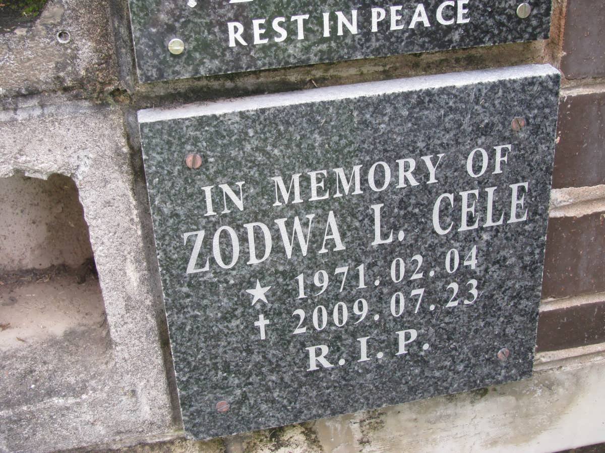 CELE Zodwa L. 1971-2009