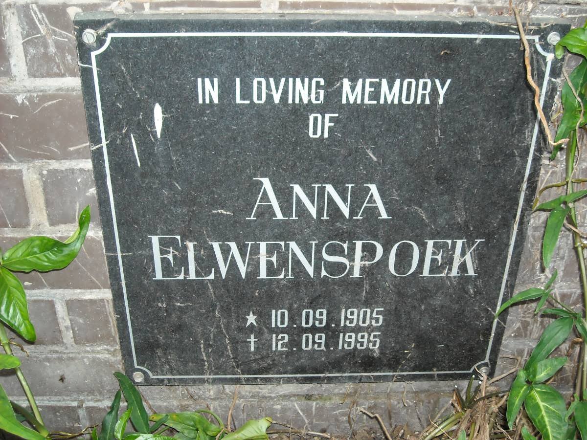 ELWENSPOEK Anna 1905-1995