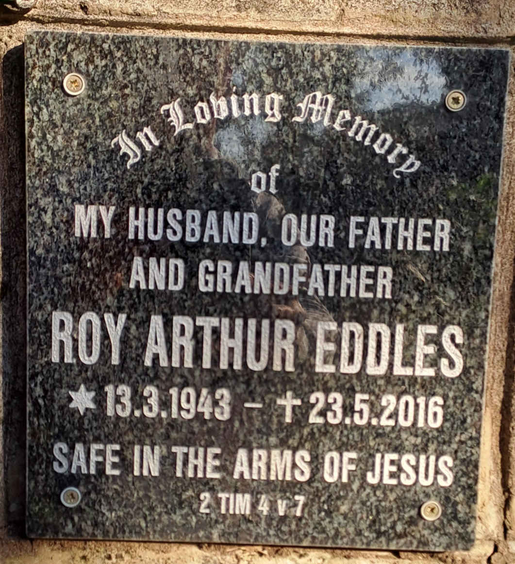 EDDLES Roy Arthur 1943-2016