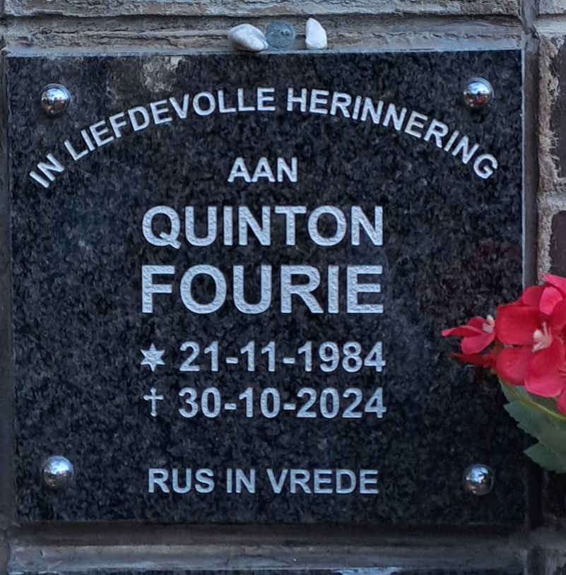 FOURIE Quinton 1984-2024