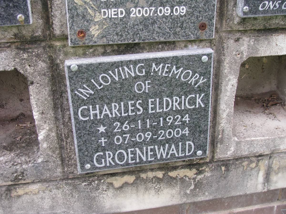 GROENEWALD Charles Eldrick 1924-2004