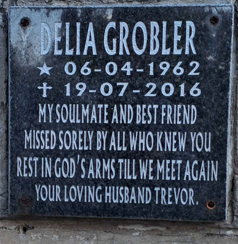 GROBLER Delia 1962-2016