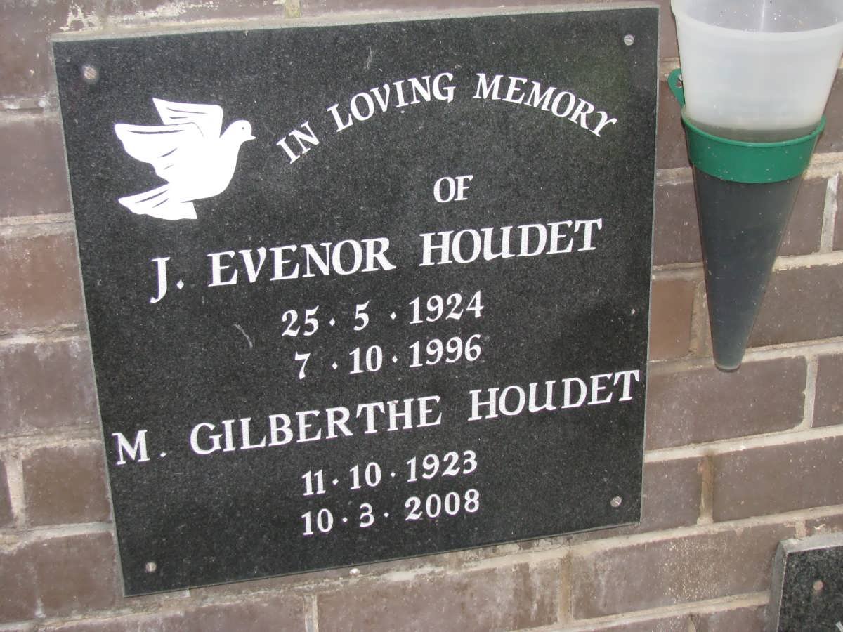 HOUDET J. Evenor 1924-1996 :: HOUDET M. Gilberthe 1923-2008