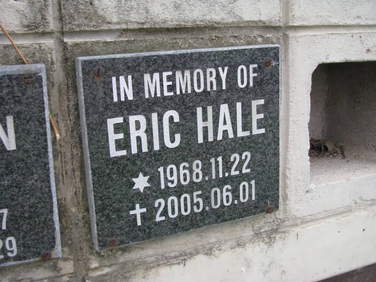 HALE Eric 1968-2005