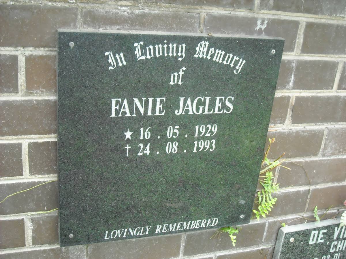 JAGLES Fanie 1929-1993