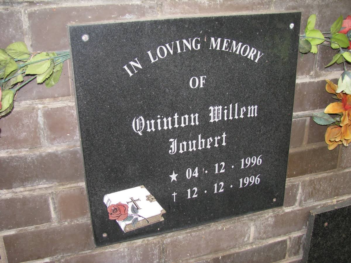 JOUBERT Quinton Willem 1996-1996