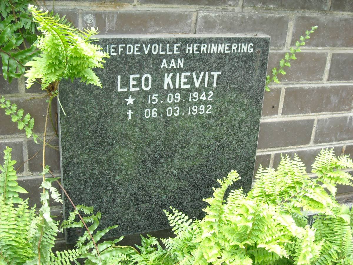 KIEVIT Leo 1942-1992