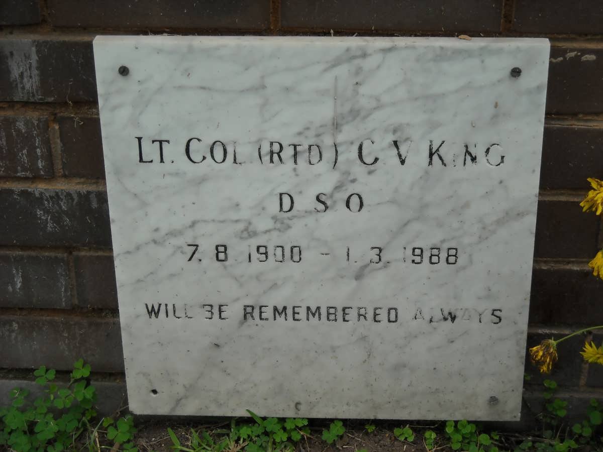 KING C.V. 1900-1988