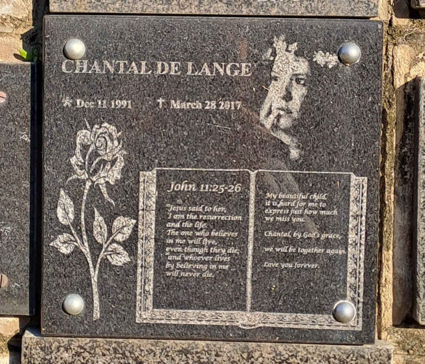 LANGE Chantal, de 1991-2017