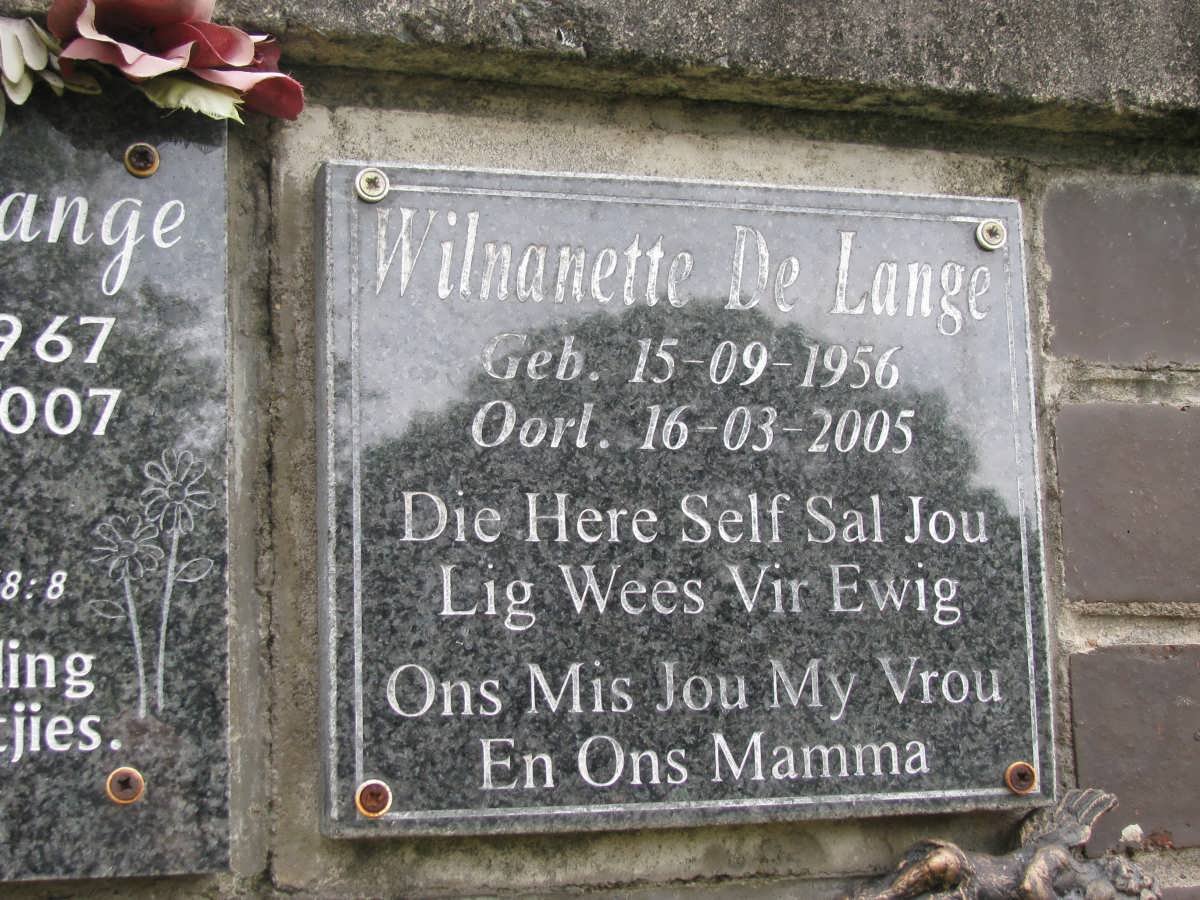 LANGE Wilnanette, de 1956-2005