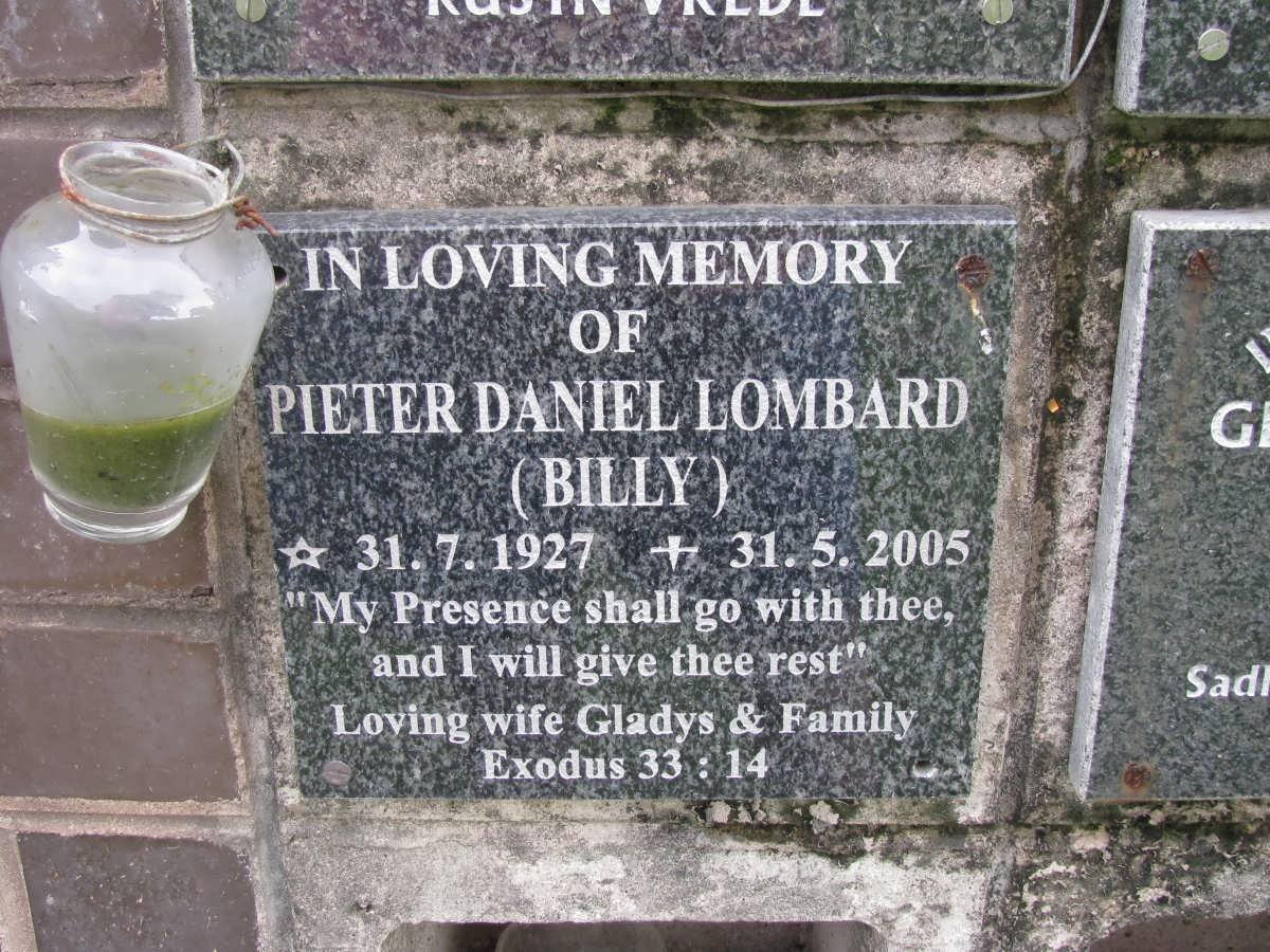 LOMBARD Pieter Daniel 1927-2005