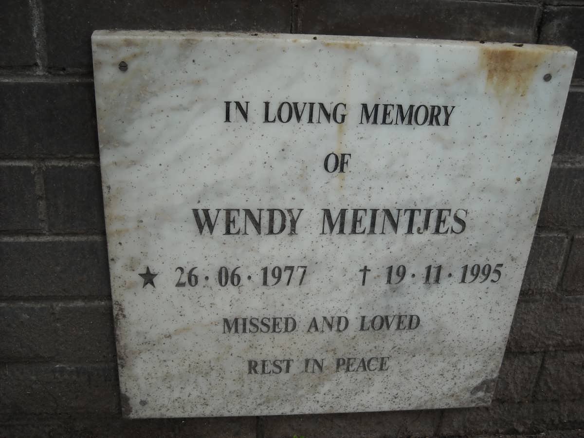 MEINTJES Wendy 1977-1995