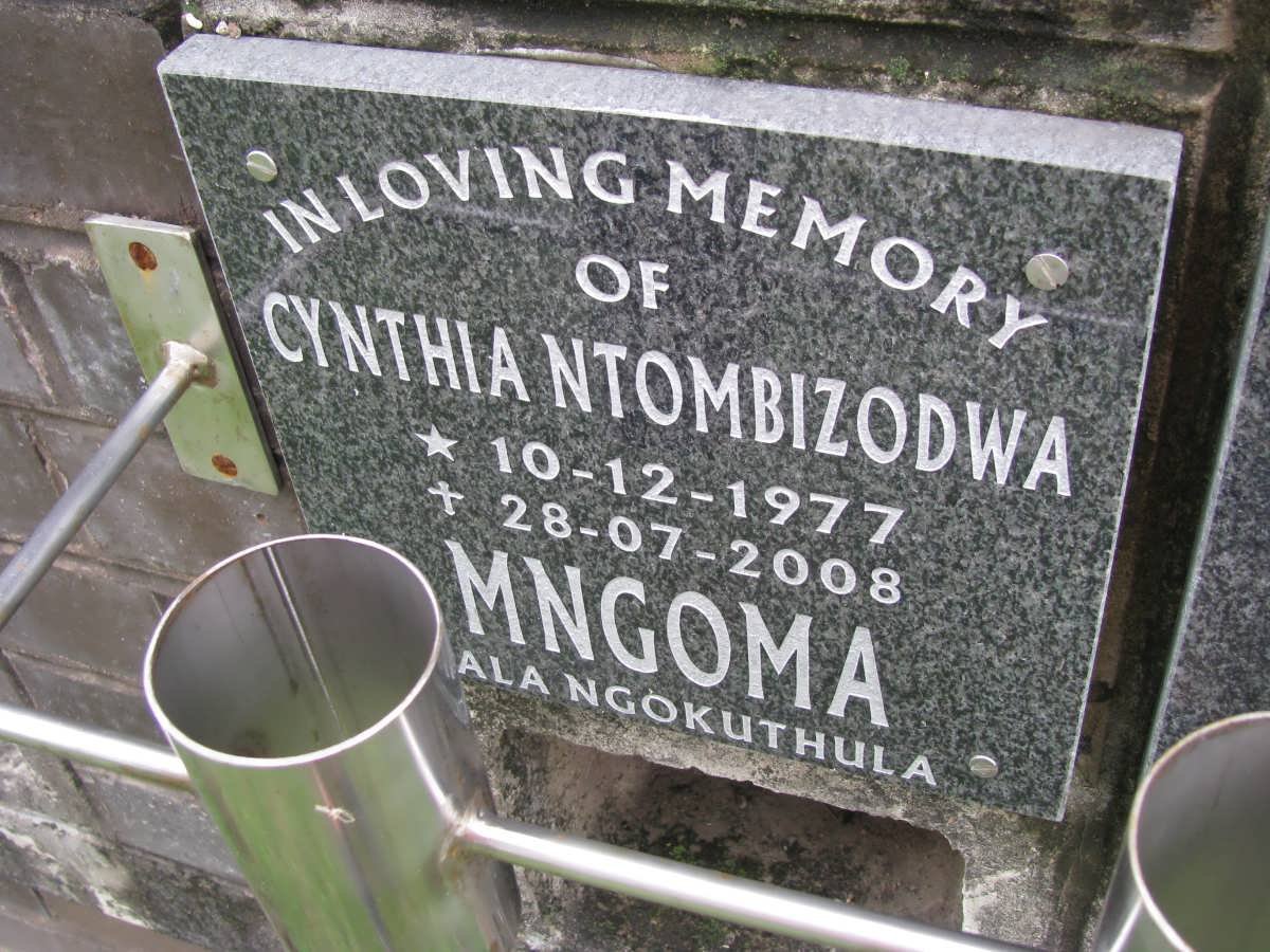 MNGOMA Cynthia Ntombizodwa 1977-2008