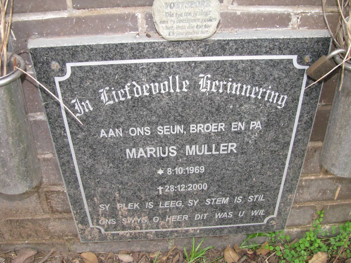 MULLER Marius 1969-2000
