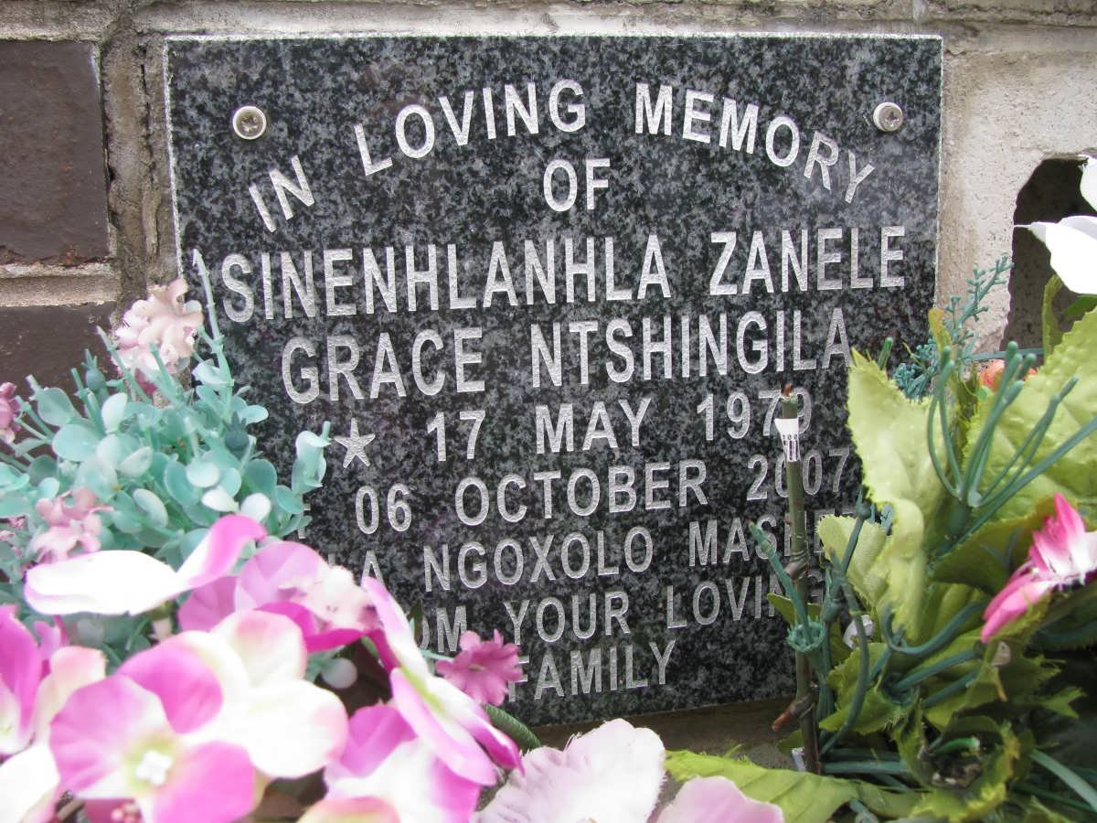 NTSHINGILA Sinenhlanhla Zanele Grace 1970-2007