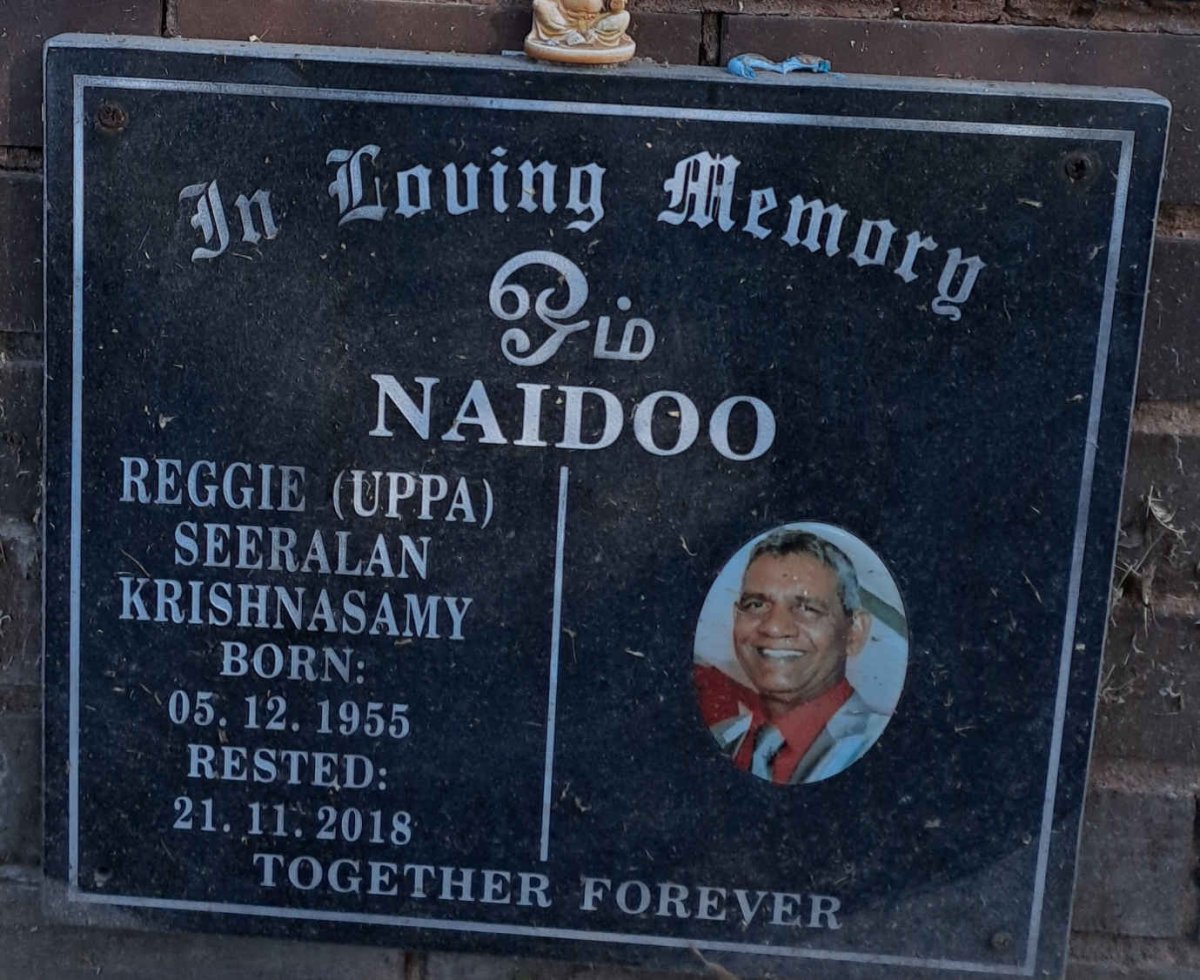 NAIDOO Reggie Seeralan Krishnasamy 1955-2018