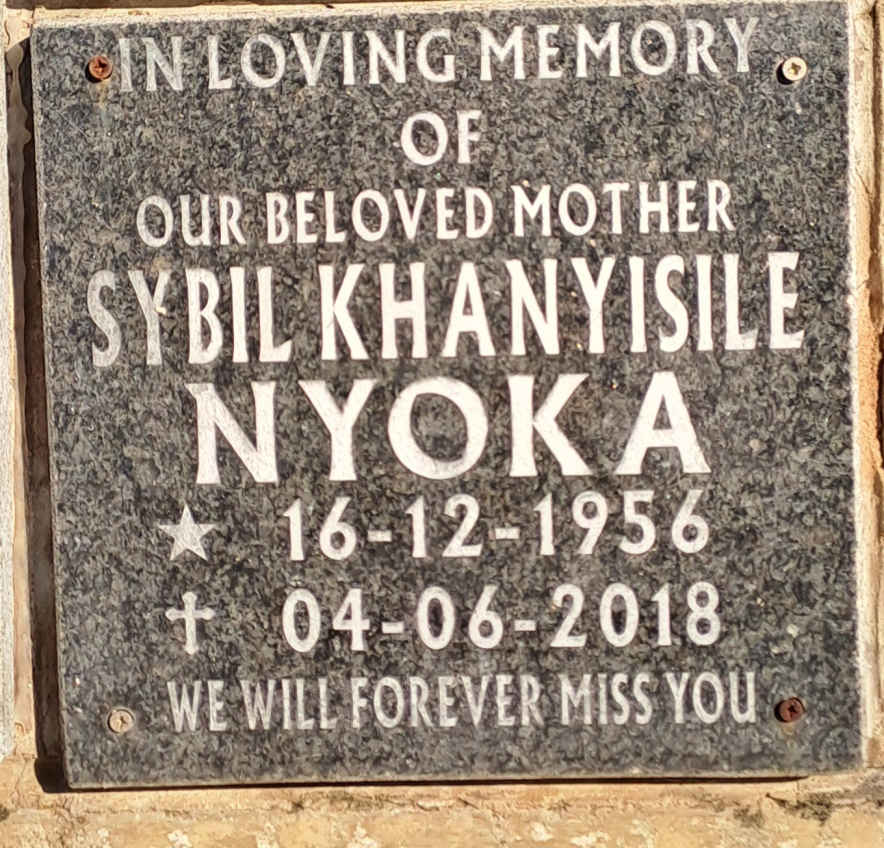 NYOKA Sybil Khanyisile 1956-2018