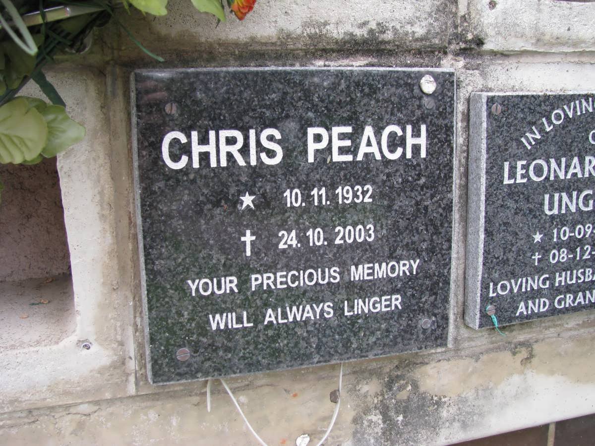 PEACH Chris 1932-2003
