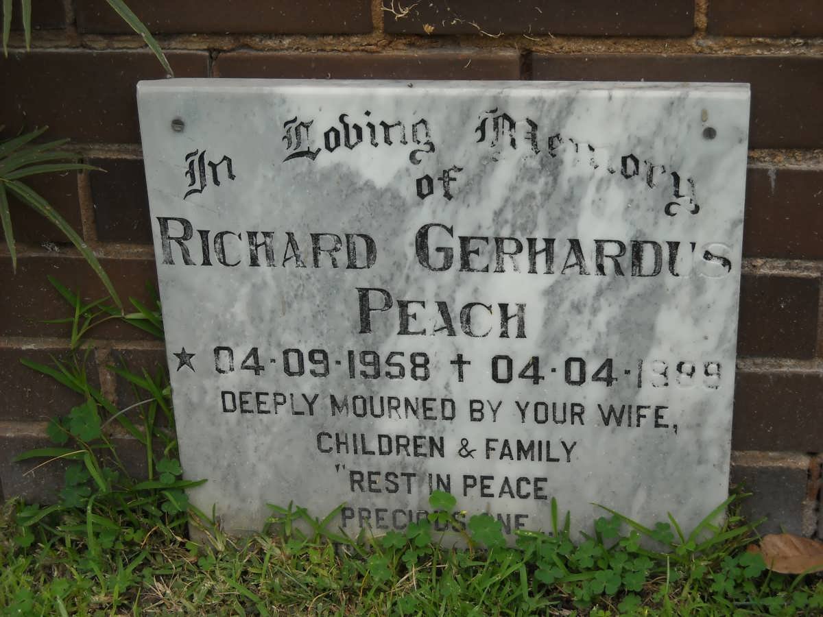 PEACH Richard Gerhardus 1958-1989