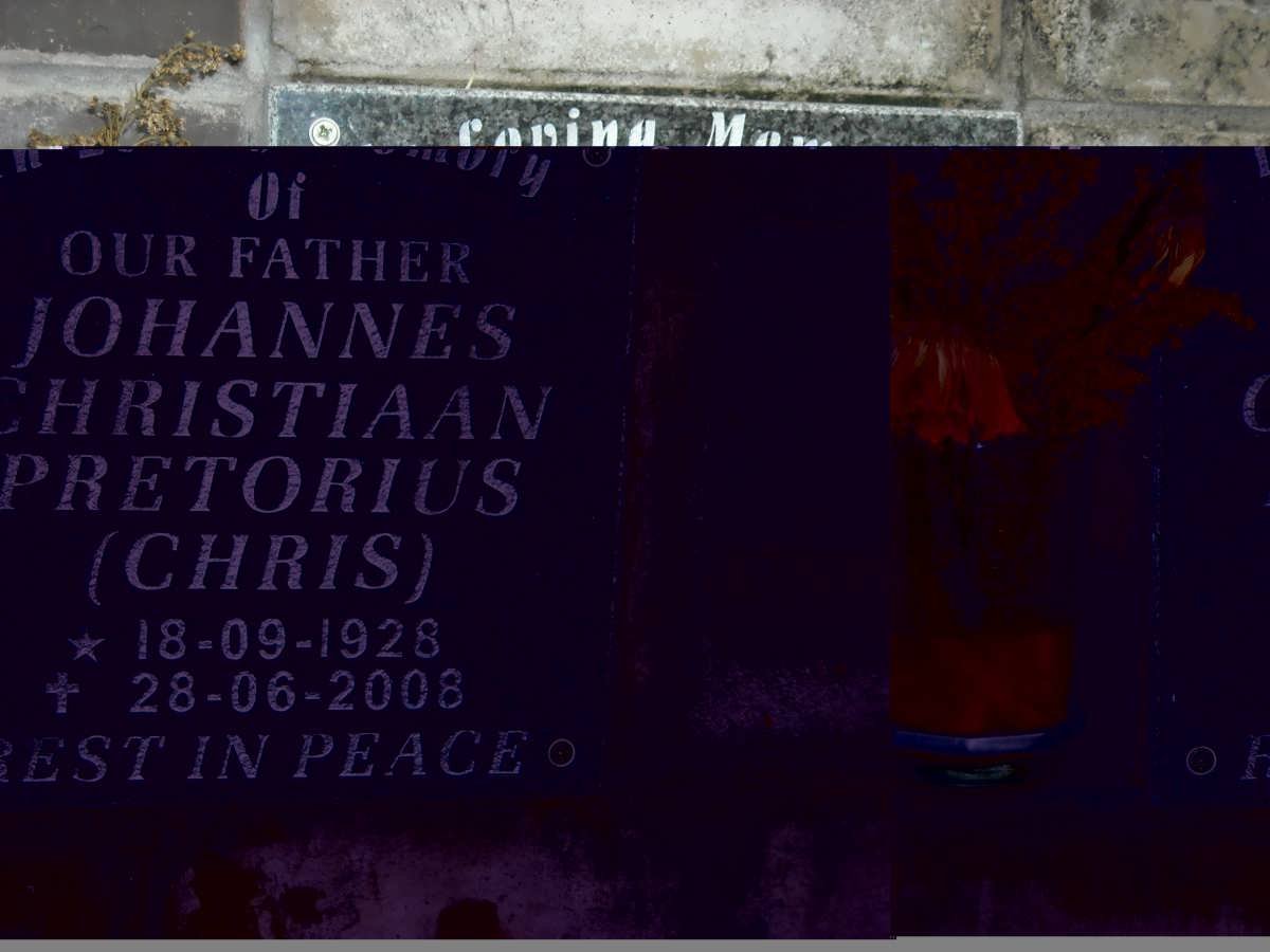 PRETORIUS Johannes Christiaan 1928-2008
