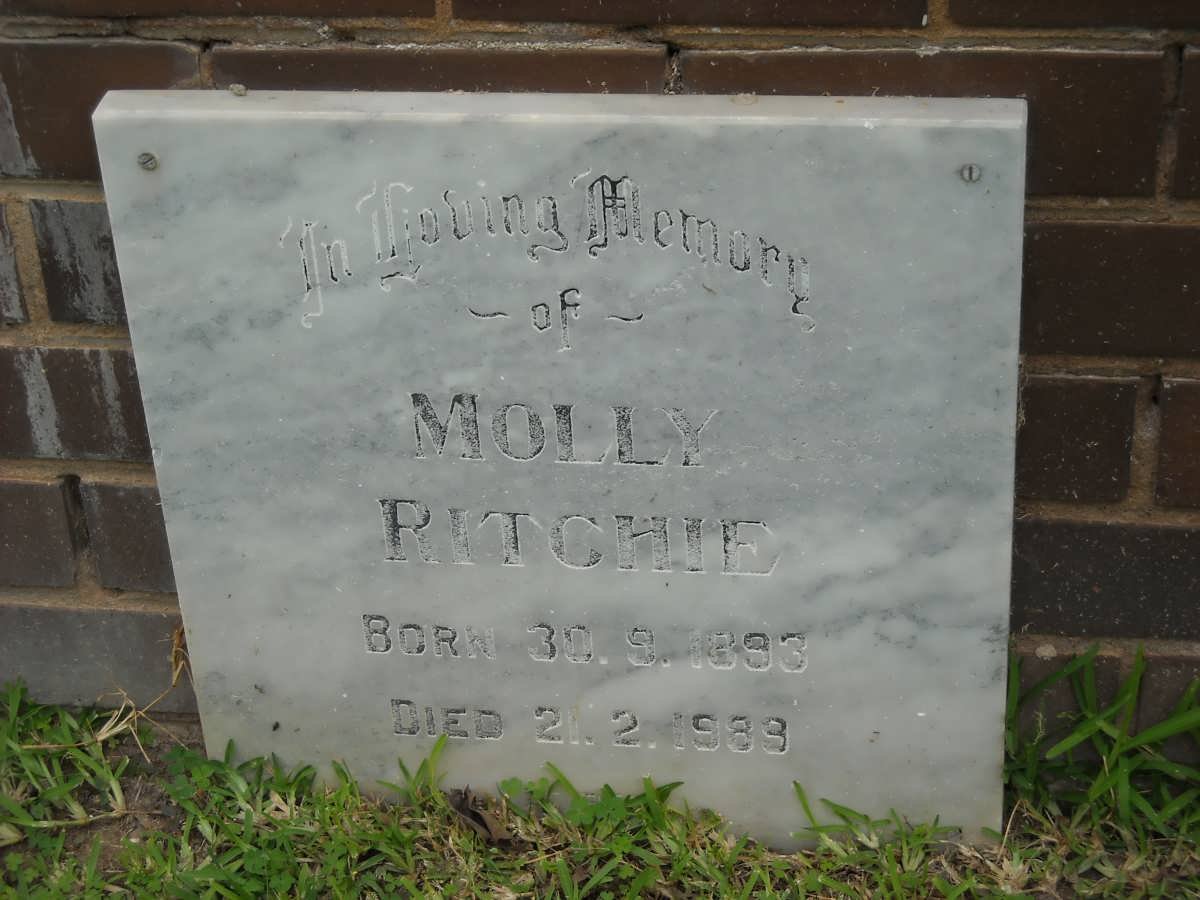 RITCHIE Molly 1893-1989