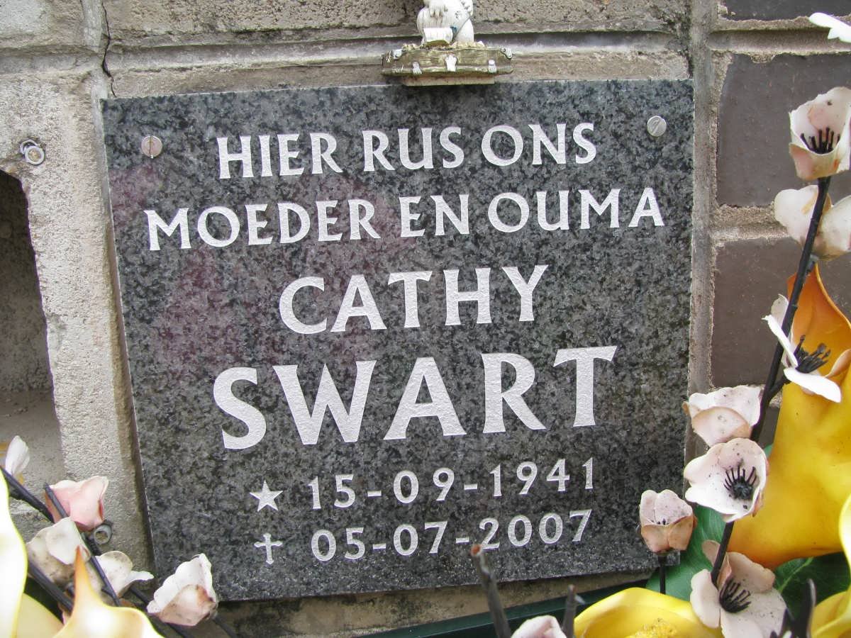 SWART Cathy 1941-2007