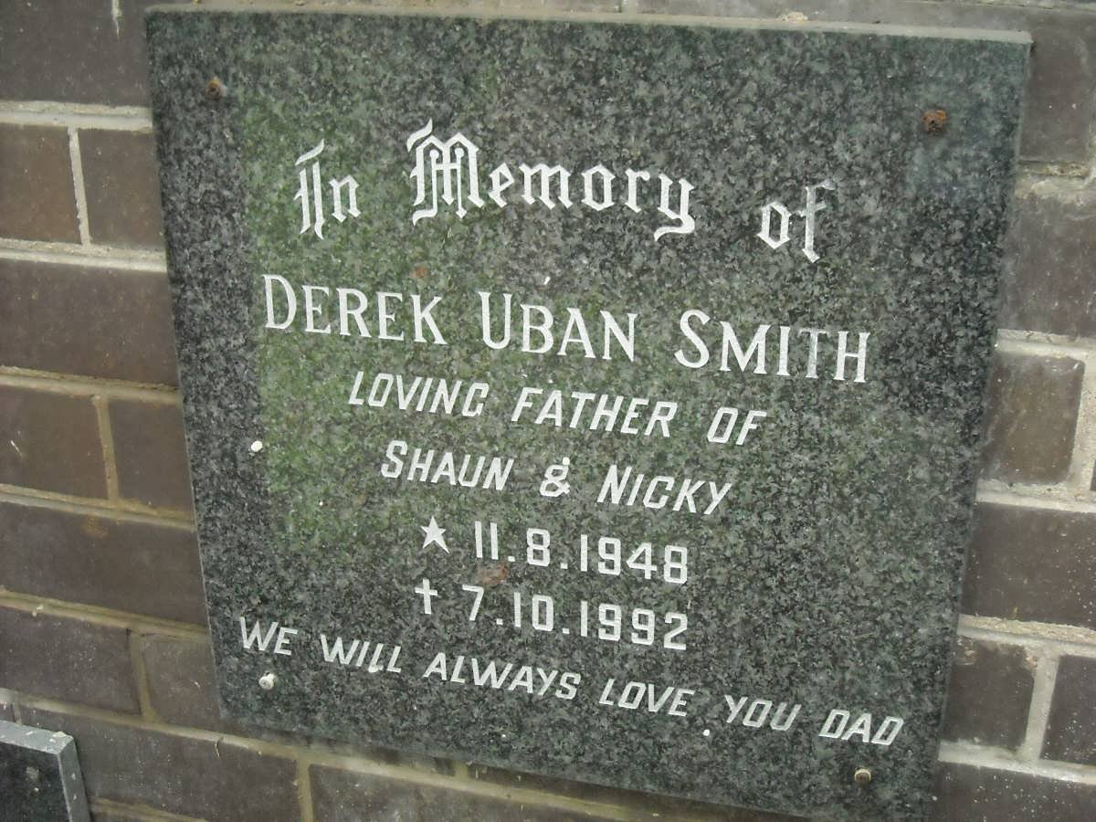 SMITH Derek Uban 1948-1992