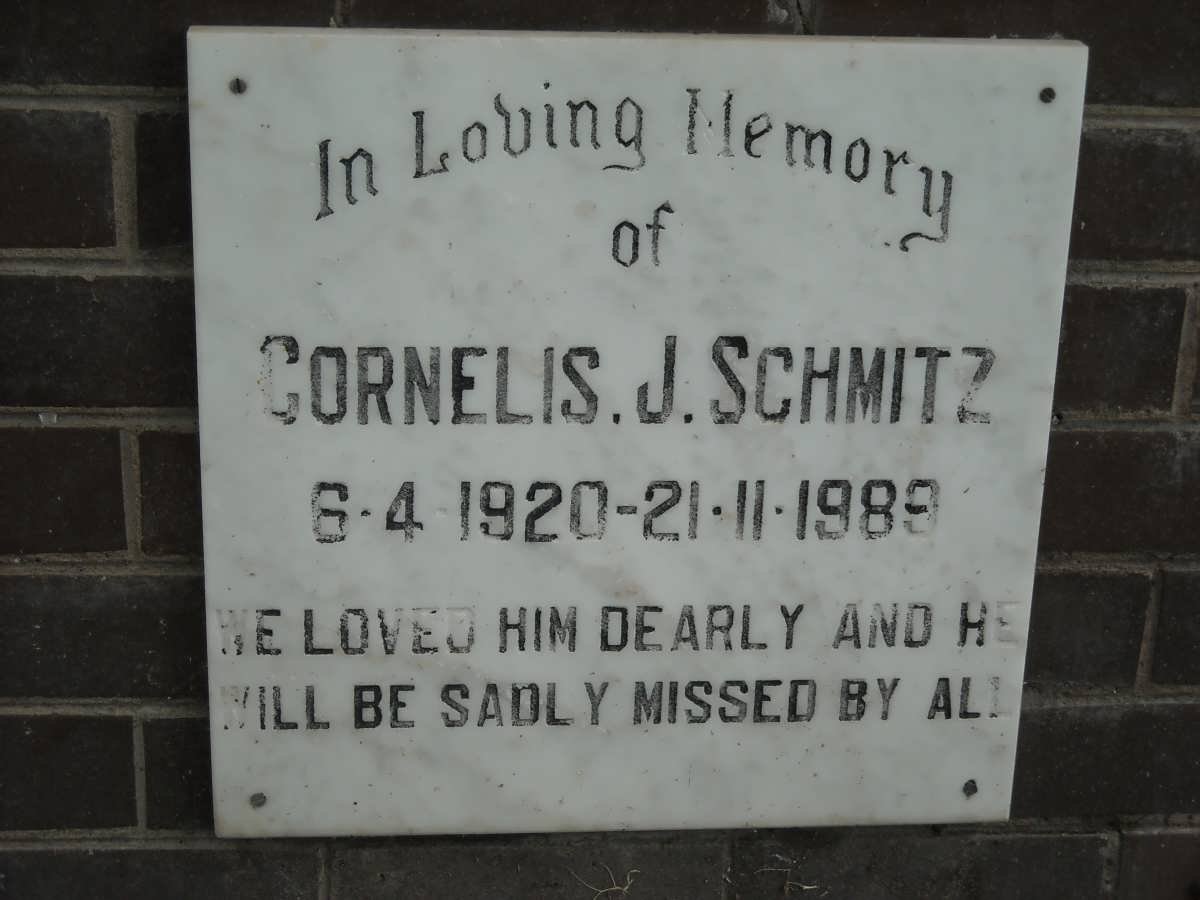 SCHMITZ Cornelis 1920-1989