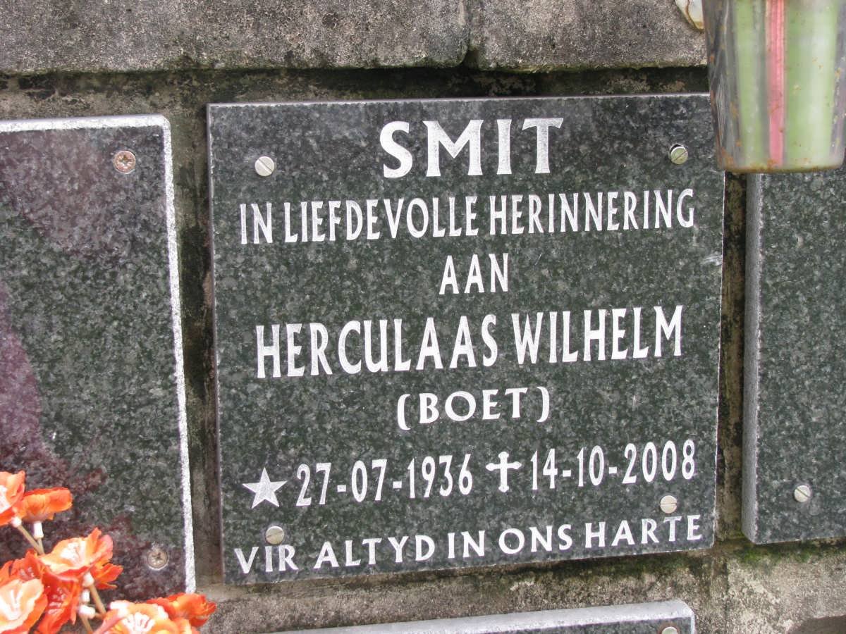 SMIT Herculaas Wilhelm 1936-2008