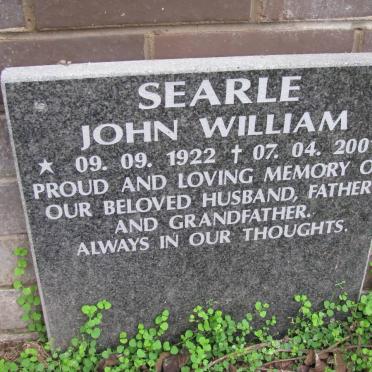 SEARLE John William 1922-2001