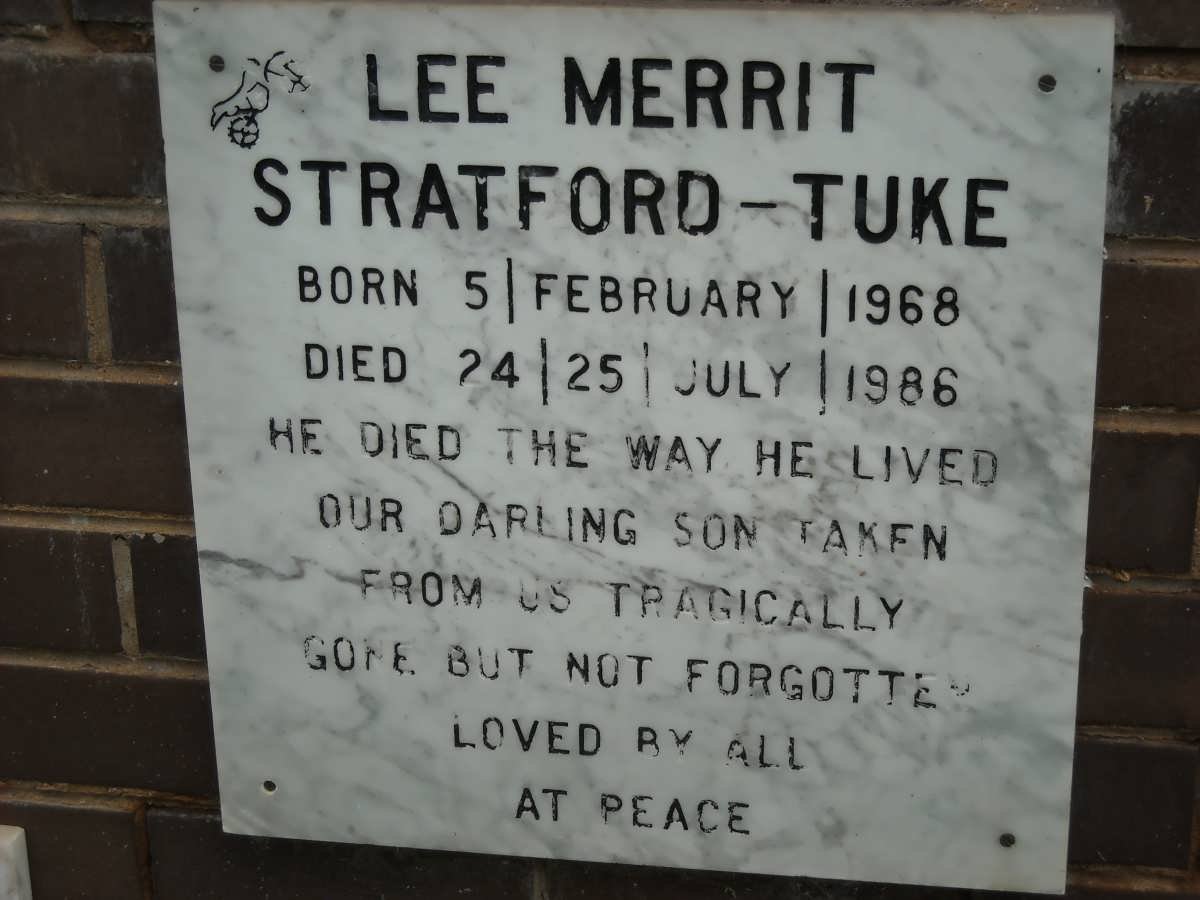 TUKE Lee Merrit, Statford 1968-1986