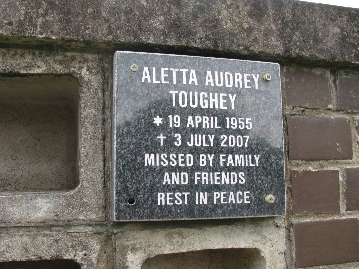 TOUGHEY Aletta Aubrey 1955-2007
