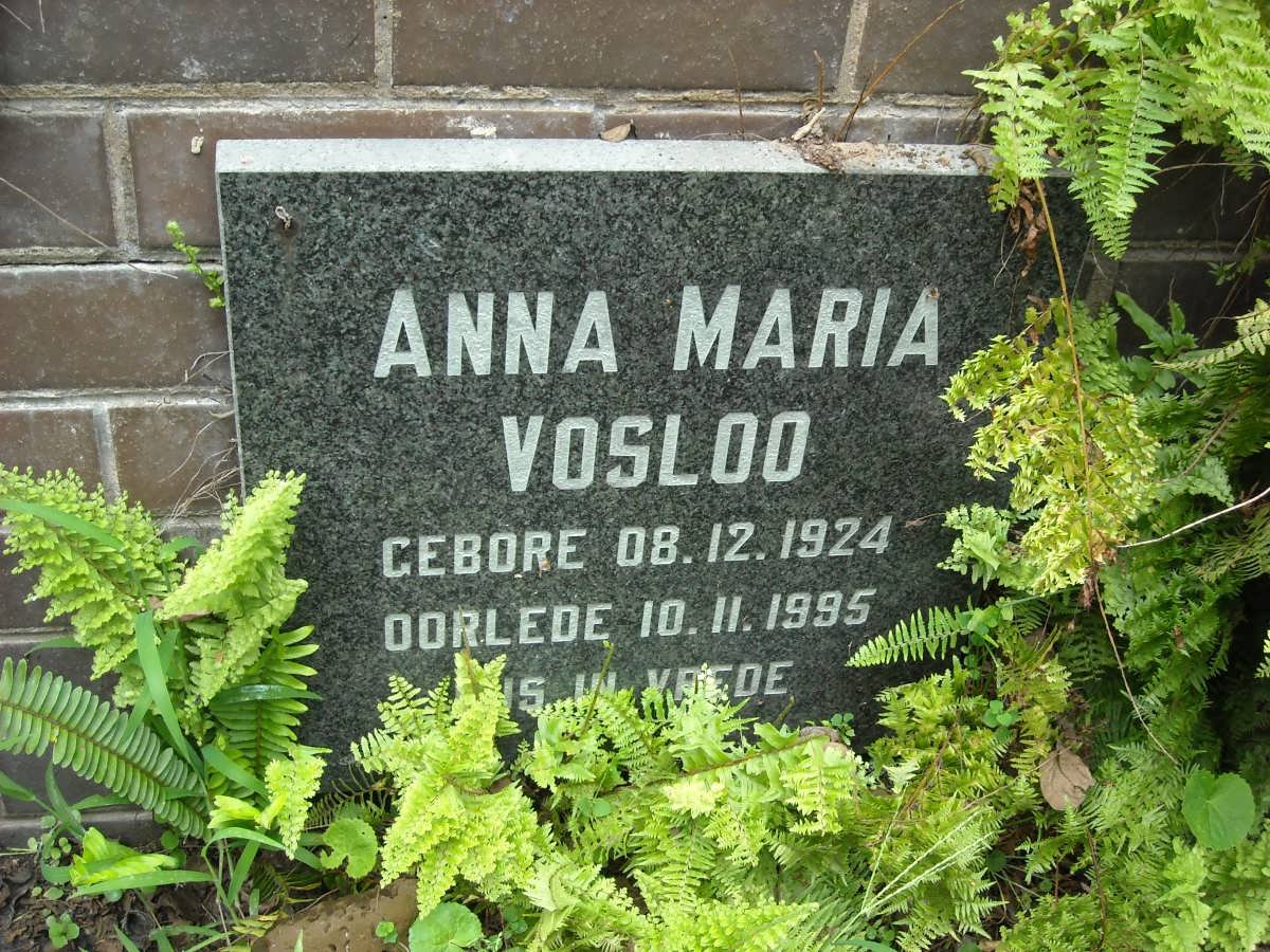 VOSLOO Anna Maria 1924-1995
