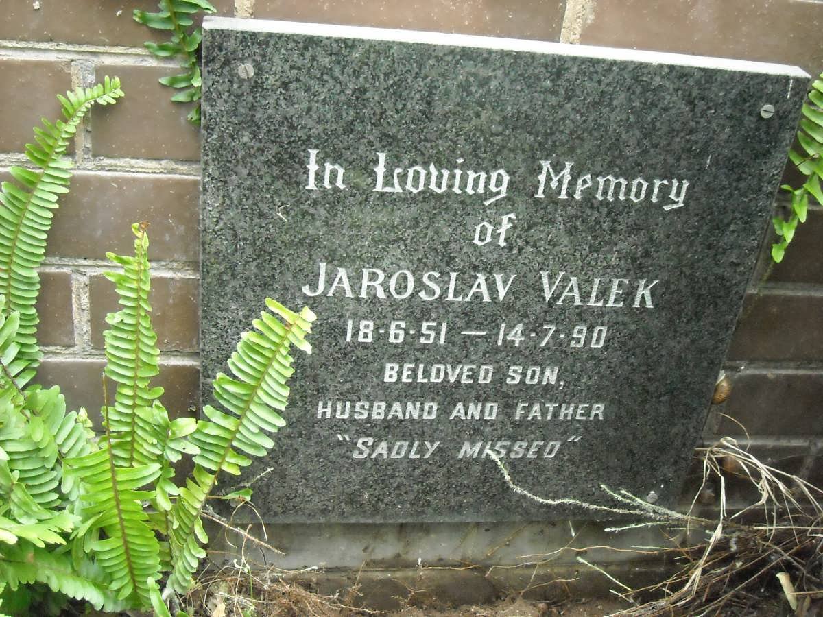 VALEK Jaroslav 1951-1990