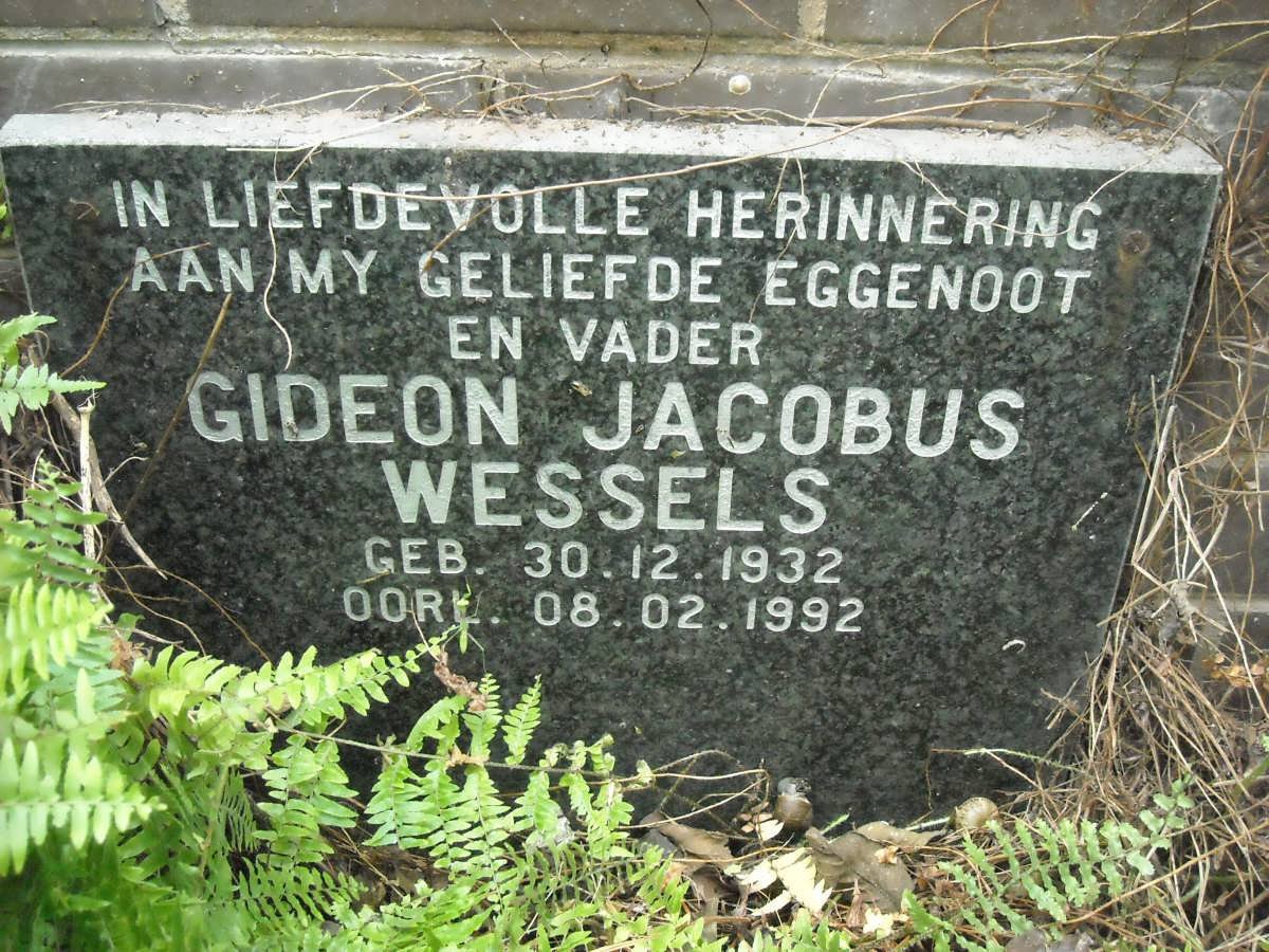 WESSELS Gideon Jacobus 1932-1992