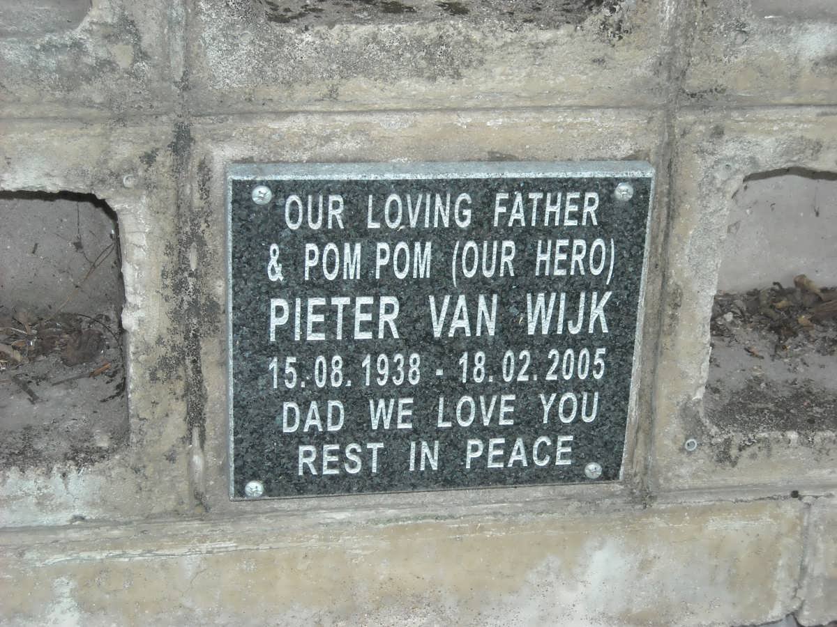 WIJK Pieter, van 1938-2005