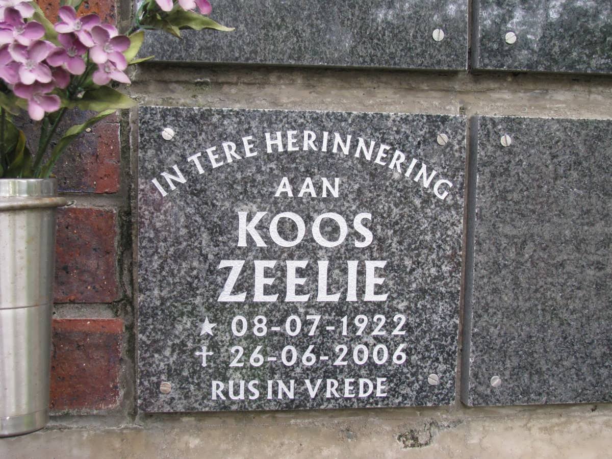 ZEELIE Koos 1922-2006