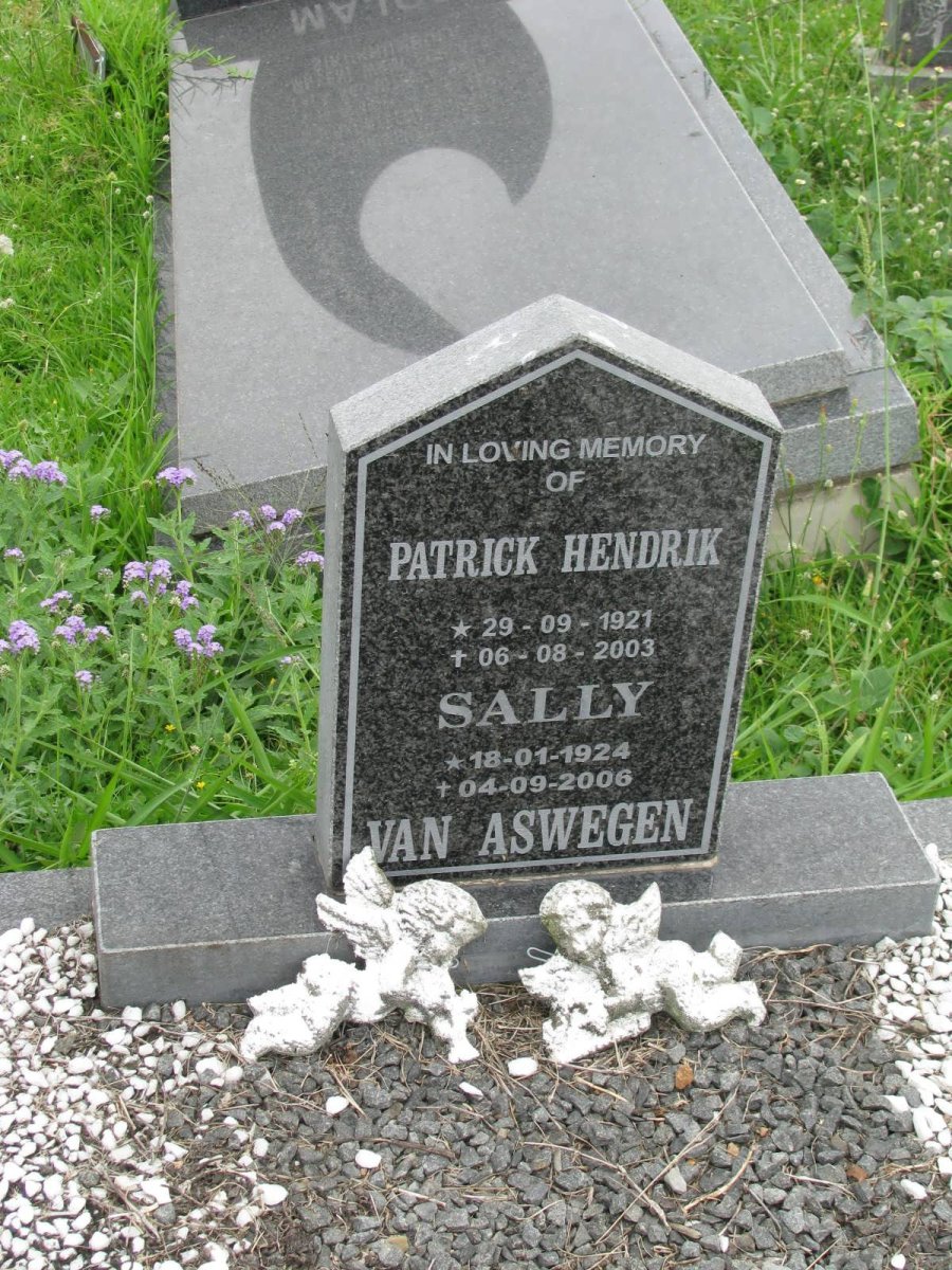 ASWEGEN Patrick Hendrik 1921-2003 &amp; Sally 1924-2006