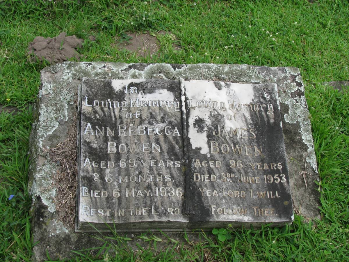BOWEN James -1953 &amp; Ann Rebecca -1936