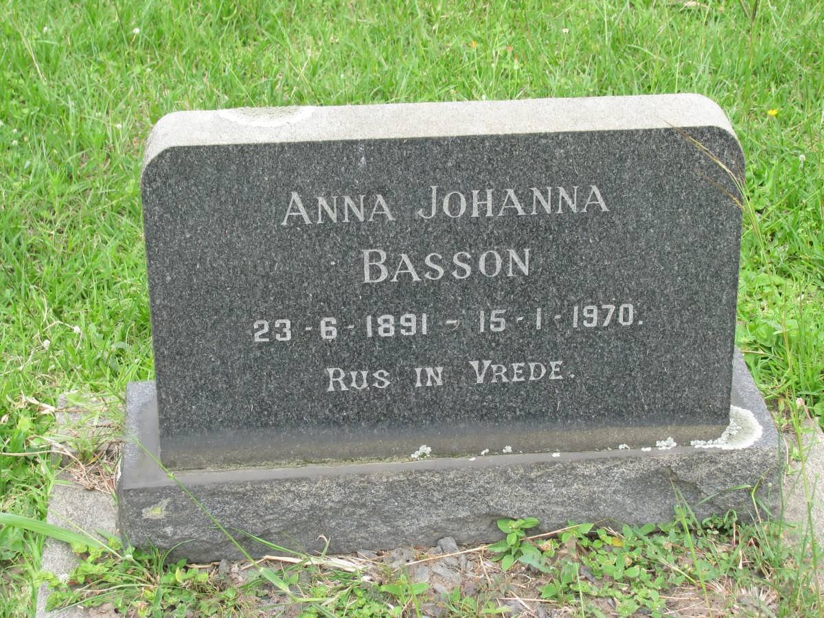 BASSON Anna Johanna 1891-1970