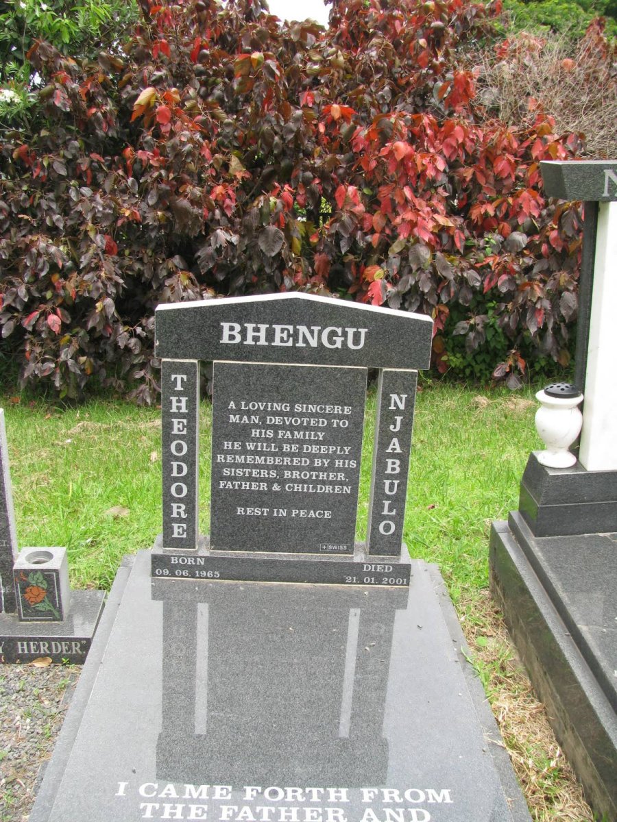 BHENGU Theodore Njabulo 1965-2001